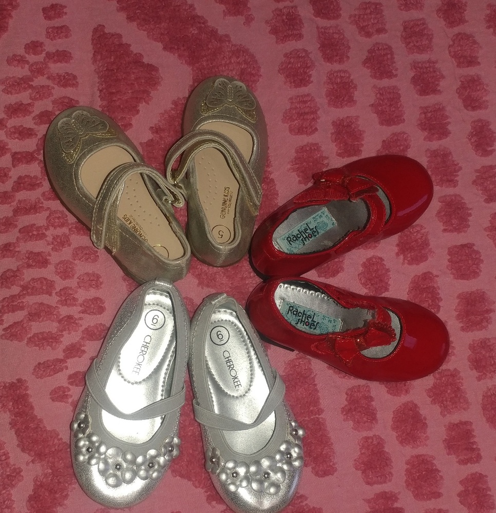 3 Toddler Children Party Shoes.